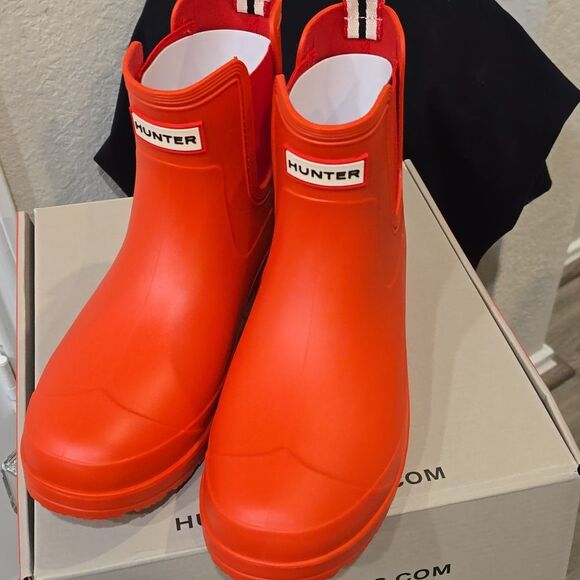 Hunter Tabitha Chelsea Waterproof Rain Boots- Logo Red/Signature - Picture 5 of 7